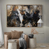 Rusted Nero 160cm x 100cm Brown Black Textured Abstract Painting-Abstract-Franko-[Franko]-[huge_art]-[Australia]-Franklin Art Studio