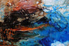 Rusted Overland 190cm x 100cm Blue Orange Textured Abstract Painting (SOLD)-Abstract-[Franko]-[Artist]-[Australia]-[Painting]-Franklin Art Studio