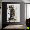 Rusted Stagnation 140cm x 100cm Black White Rust Textured Abstract Painting (SOLD)-Abstract-Franko-[Franko]-[huge_art]-[Australia]-Franklin Art Studio
