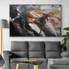 Rusted Sugar 160cm x 100cm Black Grey Rust Textured Abstract Painting (SOLD)-Abstract-[Franko Artist]-[Gold Coast]-[Brisbane]-[Huge]-Franklin Art Studio
