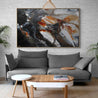 Rusted Sugar 160cm x 100cm Black Grey Rust Textured Abstract Painting (SOLD)-Abstract-Franko-[huge]-[Australian]-[best Selling]-Franklin Art Studio