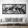 Salt and Nero 200cm x 80cm White Black Textured Abstract Painting (SOLD)-Abstract-[Franko Artist]-[Gold Coast]-[Brisbane]-[Huge]-Franklin Art Studio