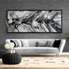 Salt and Nero 200cm x 80cm White Black Textured Abstract Painting (SOLD)-Abstract-Franko-[huge]-[Australian]-[best Selling]-Franklin Art Studio