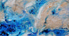 Sapphire Casbah 190cm x 100cm Blue Cream Textured Abstract Painting (SOLD NATALIE)-Abstract-Franko-[Franko]-[Australia_Art]-[Art_Lovers_Australia]-Franklin Art Studio