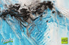 Sari's Revenge 160cm x 60cm Blue White Abstract Painting (SOLD)-Abstract-[Franko]-[Artist]-[Australia]-[Painting]-Franklin Art Studio
