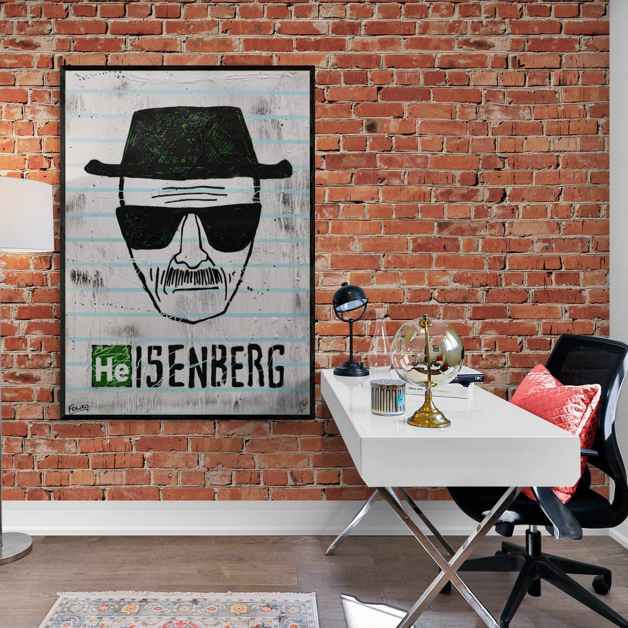 Say My Name 140cm x 100cm Heisenberg Textured Urban Pop Art Painting (SOLD)-Urban Pop Art-[Franko Artist]-[Cheryl]-[Wendy]-[Gabriela]-Franklin Art Studio