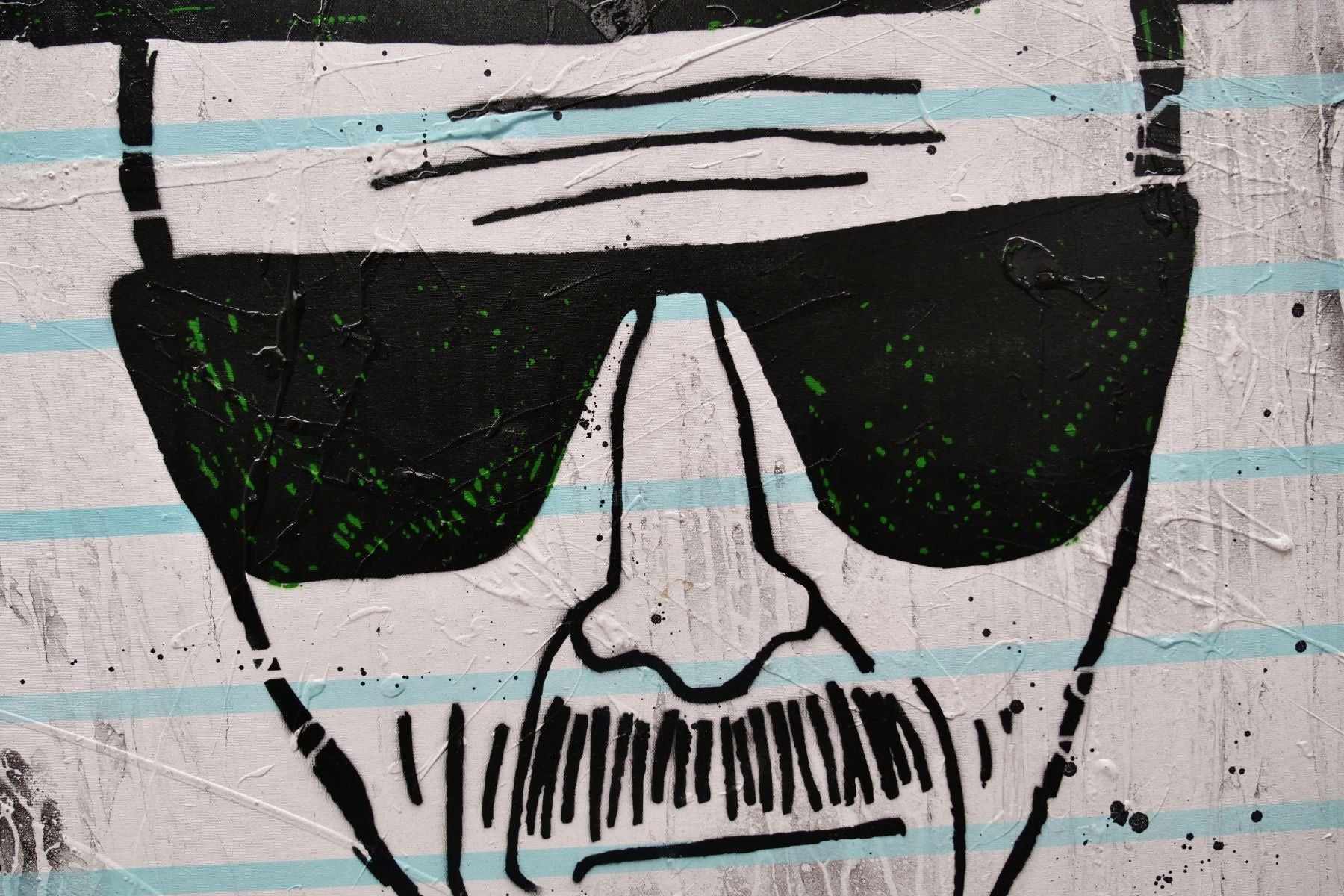 Say My Name 140cm x 100cm Heisenberg Textured Urban Pop Art Painting (SOLD)
