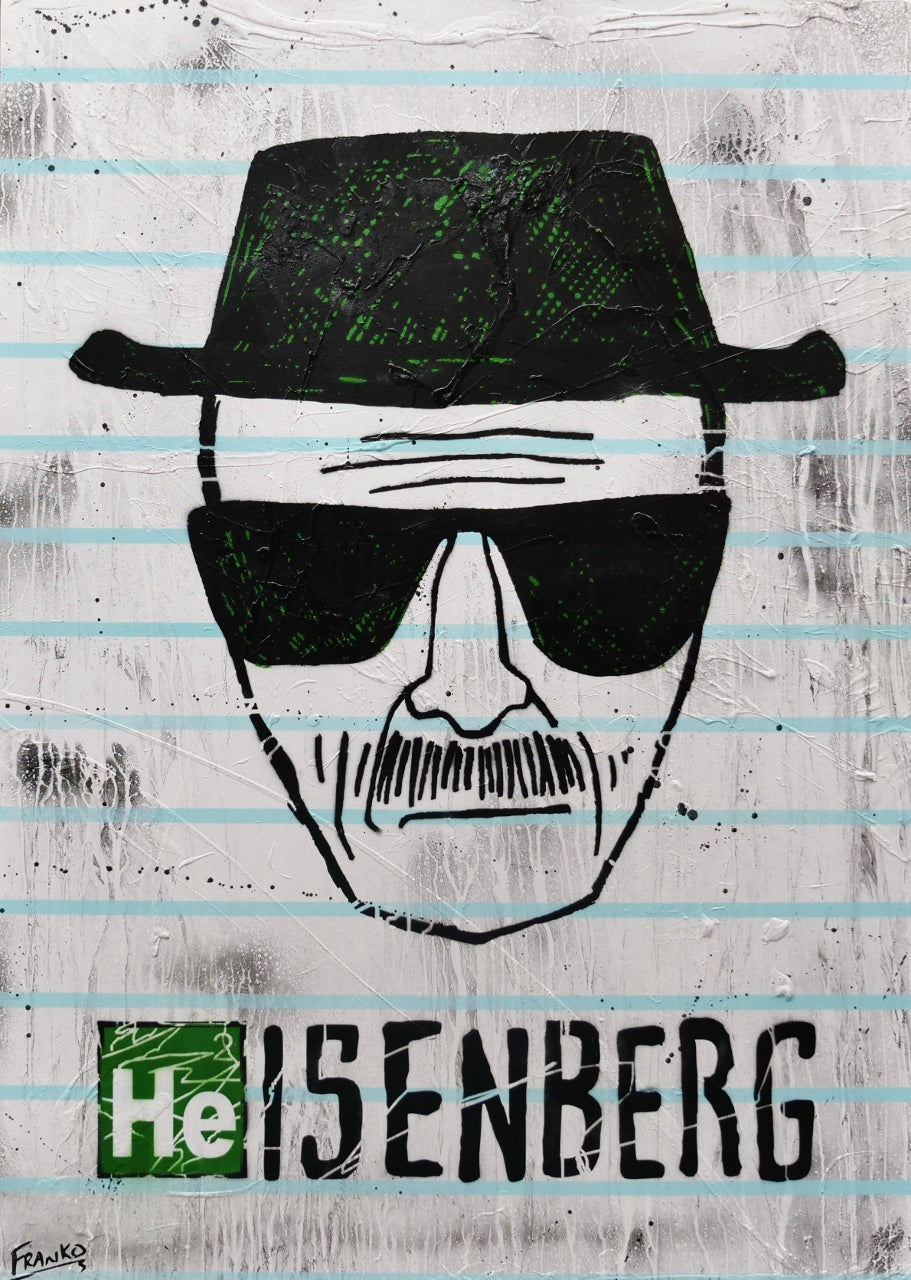 Say My Name 140cm x 100cm Heisenberg Textured Urban Pop Art Painting (SOLD)-Urban Pop Art-[Franko ]-[Gallery]-[popular]-[Australia]-Franklin Art Studio