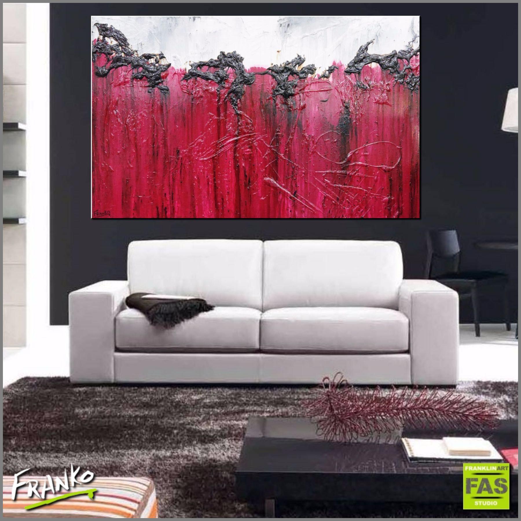 Scarlet Rush 160cm x 100cm Port Burnt red Burgundy Abstract Painting (SOLD)-abstract-Franko-[huge]-[Australian]-[best Selling]-Franklin Art Studio