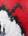 Scarlett Chemistry 120cm x 150cm Black White Red Textured Abstract Painting-Abstract-[Franko]-[Australian Artist]-[Large]-[Popular]-Franklin Art Studio