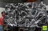 Scatter Brain 150cm x 250cm Black White Textured Abstract Painting (SOLD)-Abstract-Franko-[franko_artist]-[Art]-[interior_design]-Franklin Art Studio