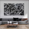 Scatter Brain 150cm x 250cm Black White Textured Abstract Painting (SOLD)-Abstract-Franko-[huge]-[Australian]-[best Selling]-Franklin Art Studio