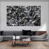 Scatter Brain 150cm x 250cm Black White Textured Abstract Painting (SOLD)-Abstract-Franko-[Franko]-[huge_art]-[Australia]-Franklin Art Studio