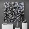 Scatter Brain Squared 150cm x 150cm Black White Textured Abstract Painting (SOLD)-Abstract-[Franko Artist]-[Gold Coast]-[Brisbane]-[Huge]-Franklin Art Studio