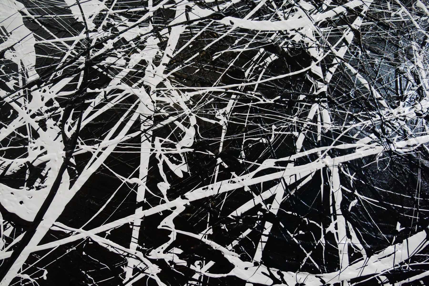 Scatter Brain Squared 150cm x 150cm Black White Textured Abstract Painting (SOLD)