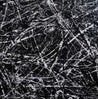 Scattergate 150cm x 150cm Black White Textured Abstract Painting (SOLD)-Abstract-Franko-[Franko]-[Australia_Art]-[Art_Lovers_Australia]-Franklin Art Studio
