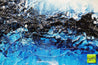 Sea Ice 160cm x 100cm White Blue Textured Abstract Painting (SOLD)-Abstract-[Franko]-[Artist]-[Australia]-[Painting]-Franklin Art Studio
