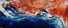 Serpentine 240cm x 100cm Red Oxide White Blue Textured Abstract Painting (SOLD)-Abstract-Franko-[Franko]-[Australia_Art]-[Art_Lovers_Australia]-Franklin Art Studio