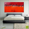 Setting Fire Orange 190cm x 100cm Red Orange Abstract Painting (SOLD)-abstract-Franko-[huge]-[Australian]-[best Selling]-Franklin Art Studio