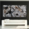 Shredded Chrome 240cm x 100cm Grey Textured Abstract Painting (SOLD)-Abstract-Franko-[Franko]-[huge_art]-[Australia]-Franklin Art Studio