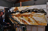 Shredded Sienna 240cm x 100cm Black Sienna Textured Abstract Painting (SOLD)-Abstract-Franko-[franko_artist]-[Art]-[interior_design]-Franklin Art Studio