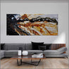 Shredded Sienna 240cm x 100cm Black Sienna Textured Abstract Painting (SOLD)-Abstract-Franko-[Franko]-[huge_art]-[Australia]-Franklin Art Studio