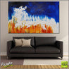 Sienna Blue 160cm x 100cm Sienna and Blue Abstract Painting (SOLD)-abstract-Franko-[Franko]-[huge_art]-[Australia]-Franklin Art Studio
