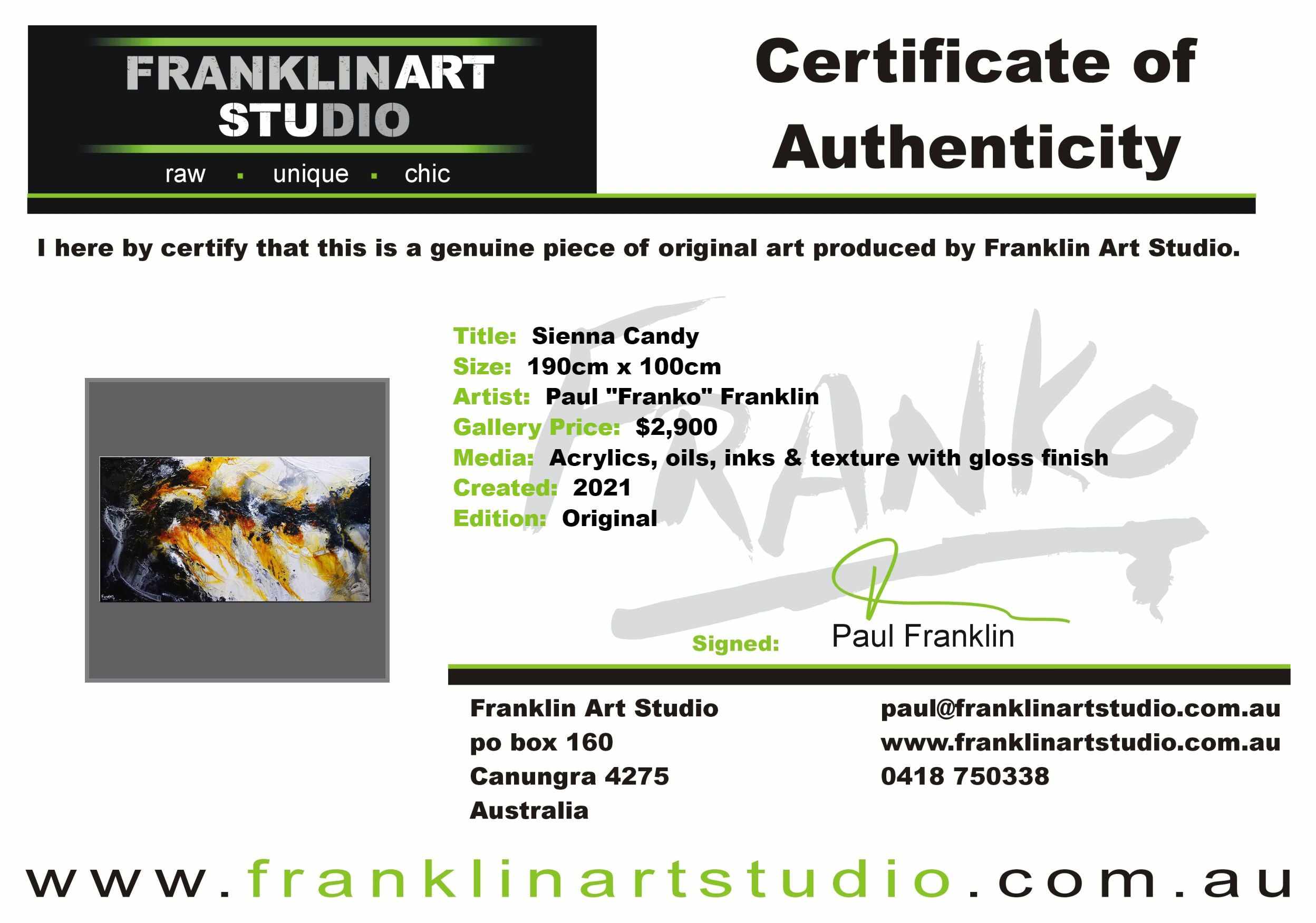 Sienna Candy 190cm x 100cm Sienna Black White Textured Abstract Painting (SOLD)-Abstract-[Franko Artist]-[Cheryl]-[Wendy]-[Gabriela]-Franklin Art Studio