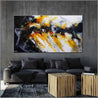 Sienna Candy 190cm x 100cm Sienna Black White Textured Abstract Painting (SOLD)-Abstract-Franko-[Franko]-[huge_art]-[Australia]-Franklin Art Studio