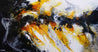 Sienna Candy 190cm x 100cm Sienna Black White Textured Abstract Painting (SOLD)-Abstract-Franko-[Franko]-[Australia_Art]-[Art_Lovers_Australia]-Franklin Art Studio