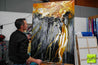 Sienna Classic 140cm x 100cm Sienna Black White Textured Abstract Painting (SOLD)-Abstract-[Franko Artist]-[Gold Coast]-[Brisbane]-[Huge]-Franklin Art Studio