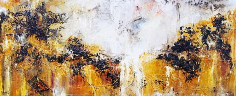 Sienna Fire 240cm x 100cm Sienna Abstract Painting (SOLD)-abstract-Franko-[Franko]-[Australia_Art]-[Art_Lovers_Australia]-Franklin Art Studio
