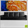 Sienna Rapture 200cm x 80cm Sienna Blue Textured Abstract Painting (SOLD)-Abstract-Franko-[Franko]-[huge_art]-[Australia]-Franklin Art Studio