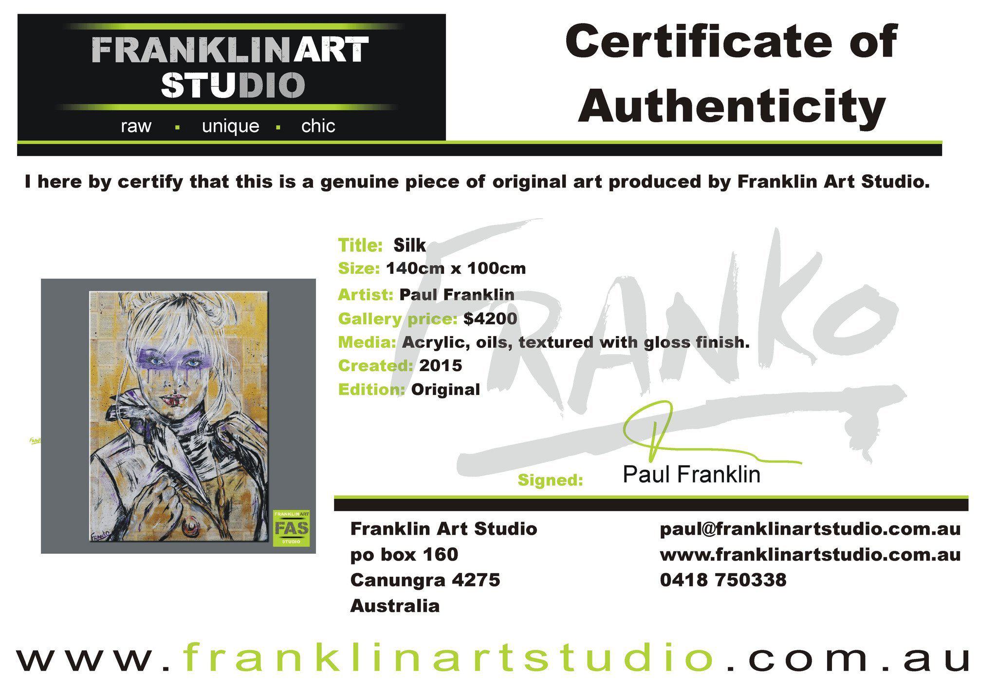 Silk 140cm x 100cm Book Club Series Purple (SOLD)-abstract-Franko-[franko_art]-[beautiful_Art]-[The_Block]-Franklin Art Studio