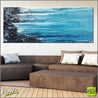 Silk & Sass 200cm x 80cm Blue Abstract Painting (SOLD)-Abstract-Franko-[Franko]-[huge_art]-[Australia]-Franklin Art Studio