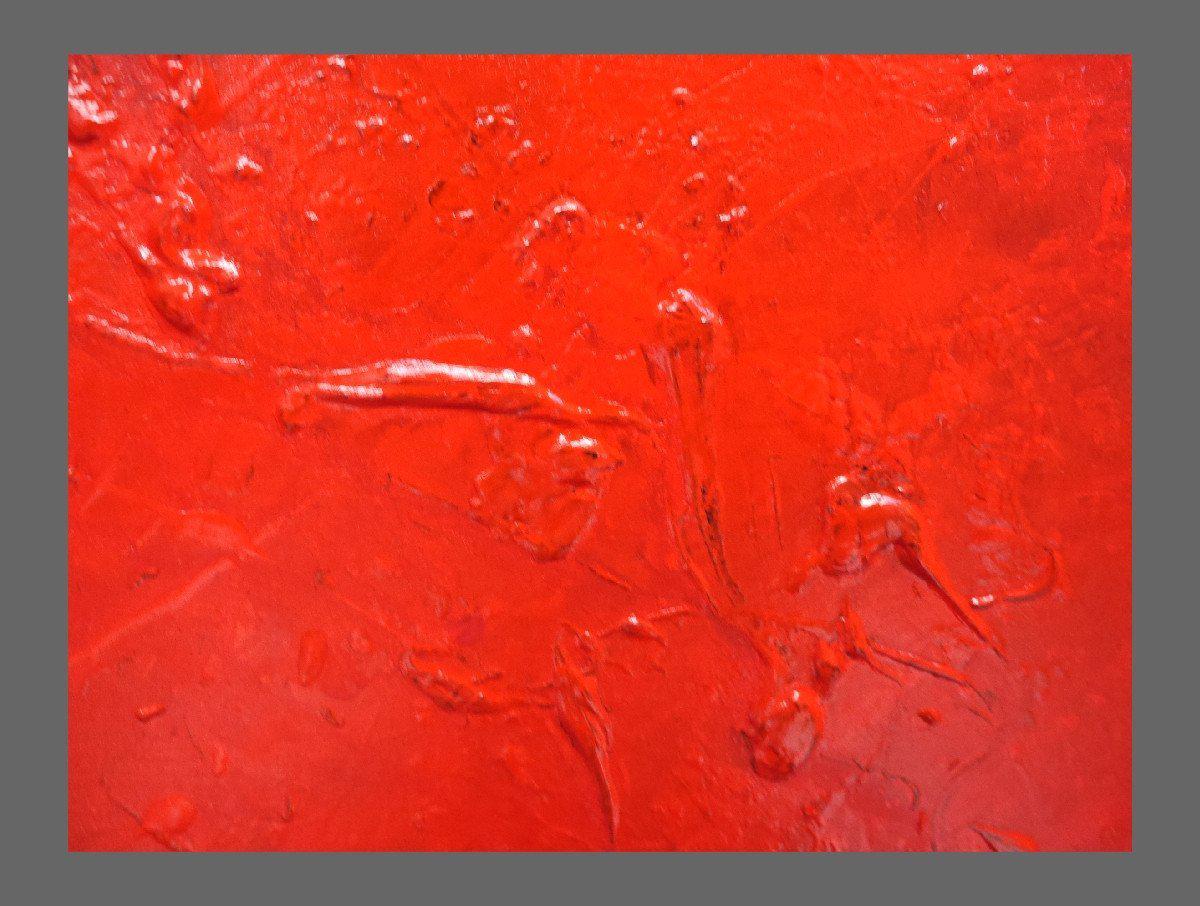 Simply Red 120cm x 120cm Abstract Painting Red (SOLD)-abstract-[Franko]-[Artist]-[Australia]-[Painting]-Franklin Art Studio