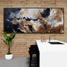 Slated Kiss 240cm x 100cm Black Rust Textured Abstract Painting-Abstract-Franko-[Franko]-[huge_art]-[Australia]-Franklin Art Studio