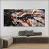 Slated Noir 240cm x 100cm Rust Black Grey Textured Abstract Painting (SOLD)-Abstract-Franko-[huge]-[Australian]-[best Selling]-Franklin Art Studio