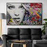 Tinker Romance 160cm x 100cm Sexy Woman Textured Urban Pop Art Painting (SOLD)-Urban Pop Art-Franko-[huge]-[Australian]-[best Selling]-Franklin Art Studio