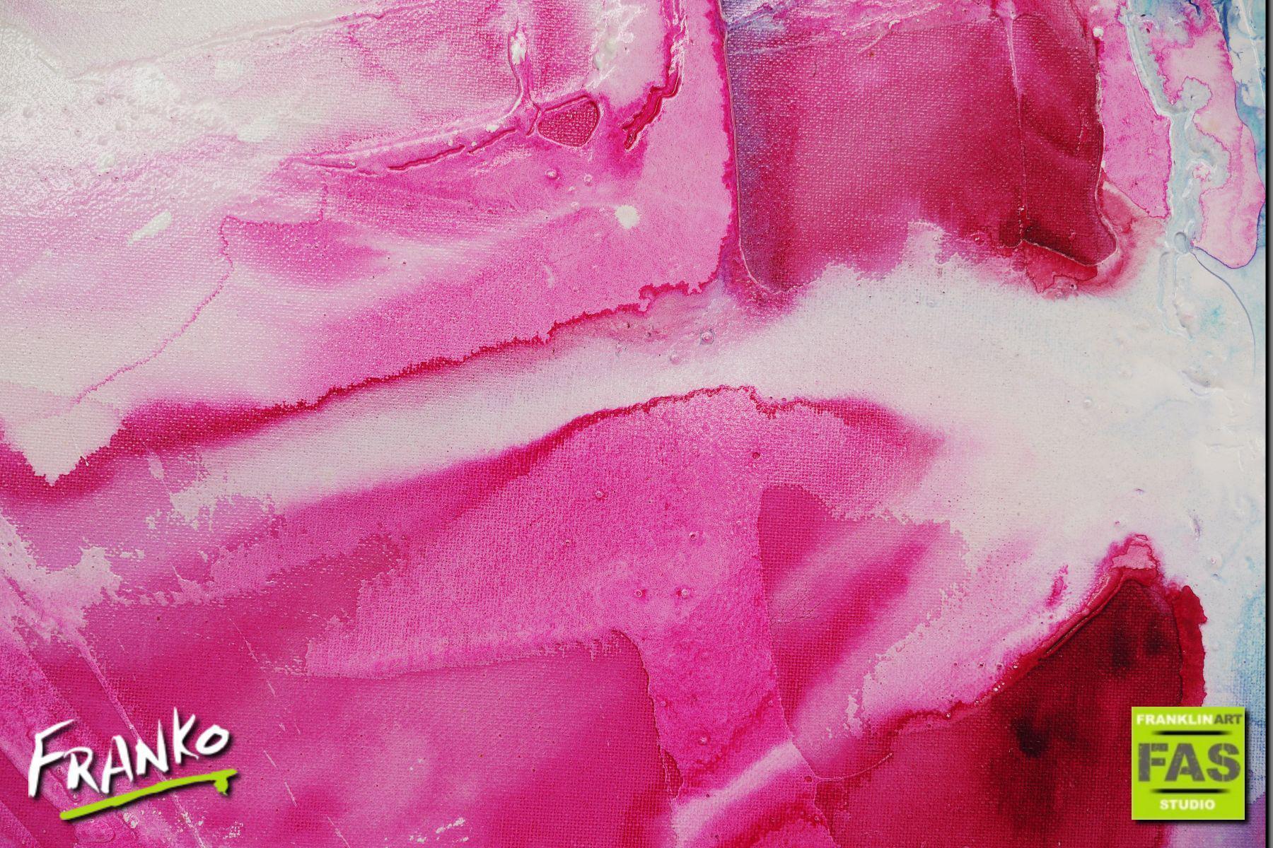 Smashing Pastels 75cm x 100cm Pink Abstract Painting