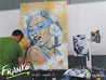 So Divine 140cm x 100cm Marilyn Monroe Vintage Book Pop art Painting (SOLD)-book club-[Franko Artist]-[Gold Coast]-[Brisbane]-[Huge]-Franklin Art Studio