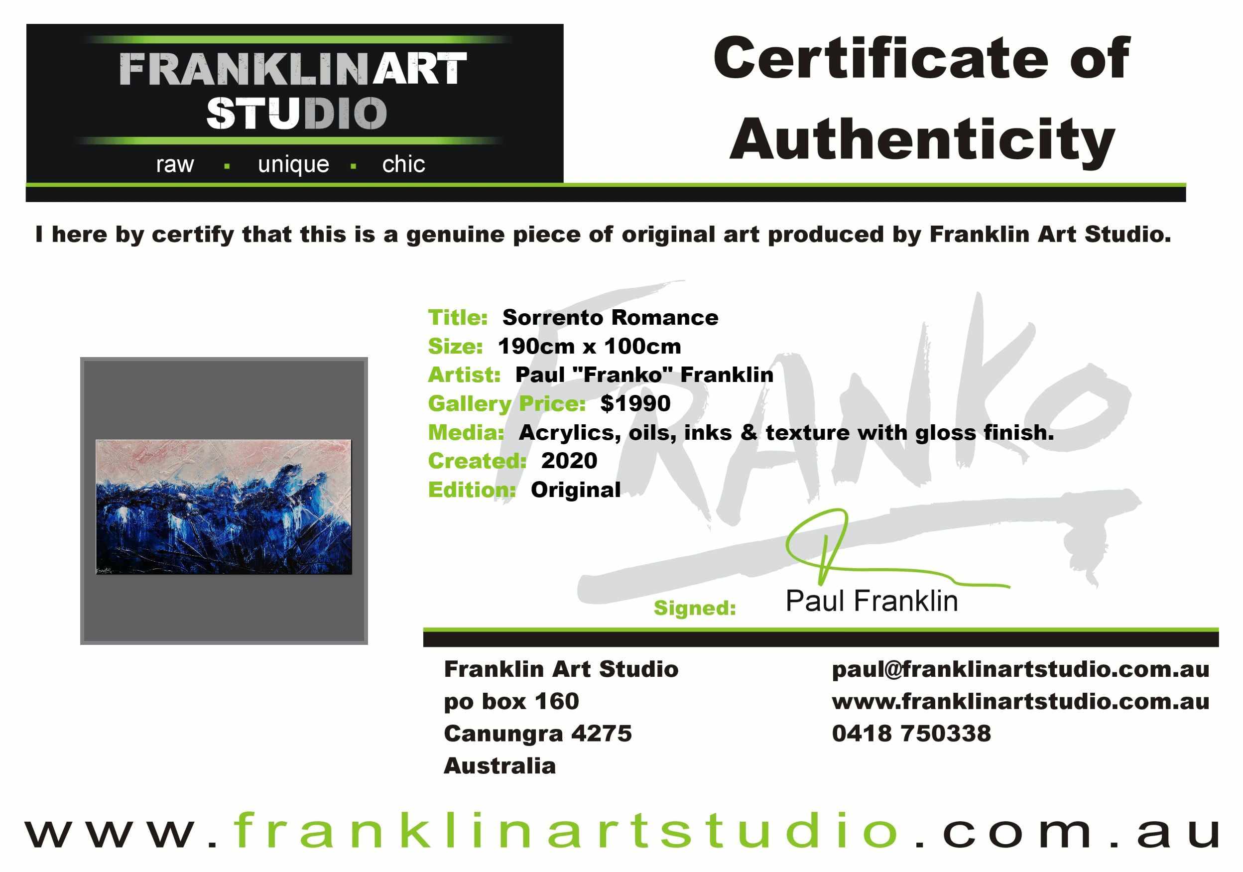 Sorrento Romance 190cm x 100cm Blue Pink Cream Textured Abstract Painting (SOLD)-Abstract-Franko-[franko_art]-[beautiful_Art]-[The_Block]-Franklin Art Studio