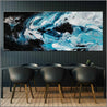 Southern Atmosphere 200cm x 80cm Blue Black Textured Abstract Painting (SOLD)-Abstract-Franko-[huge]-[Australian]-[best Selling]-Franklin Art Studio