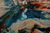 Southern Ocean Class 240cm x 100cm Teal White Orange Textured Abstract Painting (SOLD)-Abstract-[Franko]-[Artist]-[Australia]-[Painting]-Franklin Art Studio