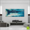 Southern Ocean Melt 240cm x 100cm White Turquoise Textured Abstract Painting (SOLD)-Abstract-Franko-[huge]-[Australian]-[best Selling]-Franklin Art Studio