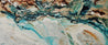 Southern Teal 240cm x 120cm White Turquoise Rust Textured Abstract Painting (SOLD)-Abstract-[Franko ]-[Gallery]-[popular]-[Australia]-Franklin Art Studio