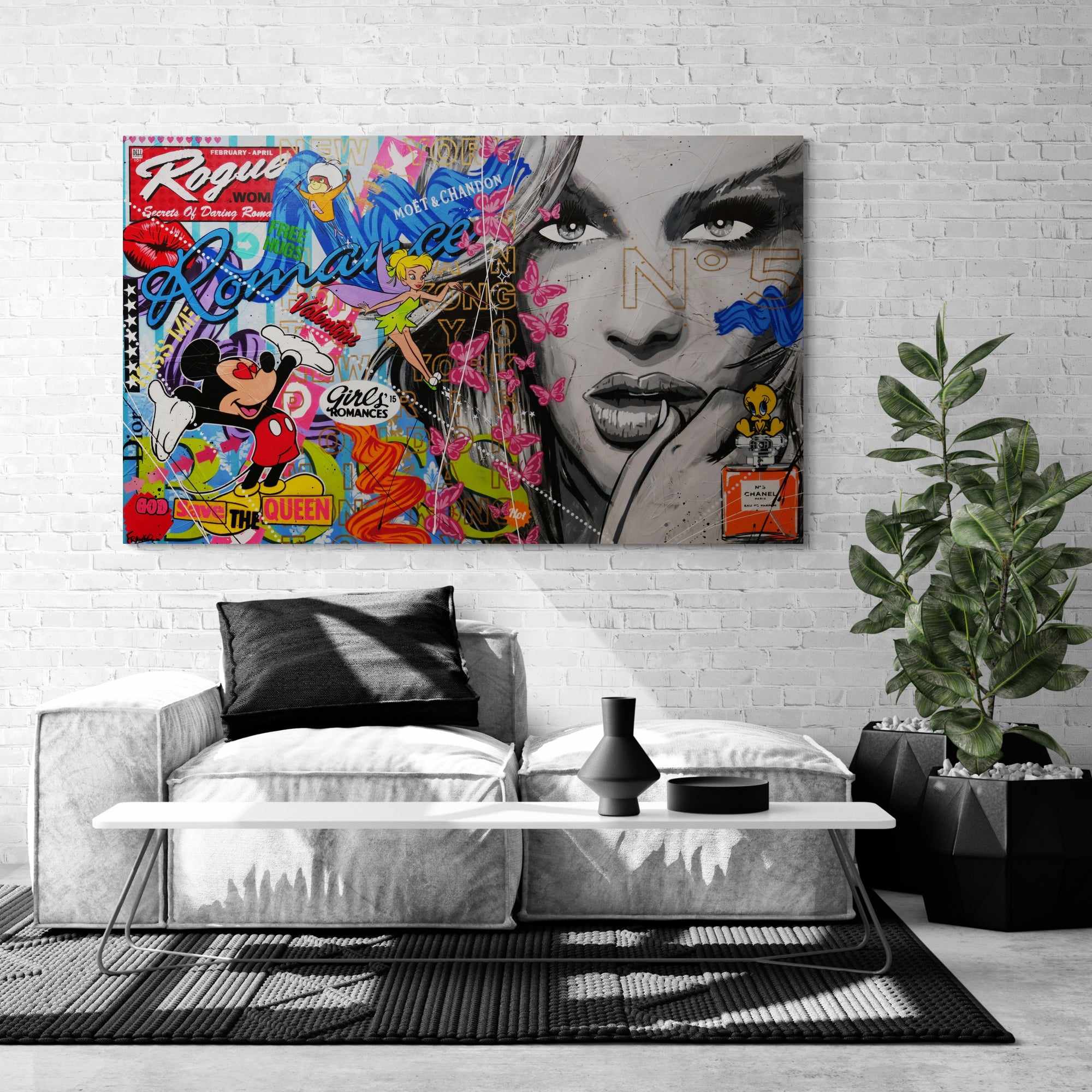Spell Bound 200cm x 120cm Sexy Woman Textured Urban Pop Art Painting (SOLD)-Urban Pop Art-[Franko Artist]-[Gold Coast]-[Brisbane]-[Huge]-Franklin Art Studio