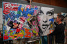 Spell Bound 200cm x 120cm Sexy Woman Textured Urban Pop Art Painting (SOLD)-Urban Pop Art-[Franko Artist]-[Cheryl]-[Wendy]-[Gabriela]-Franklin Art Studio