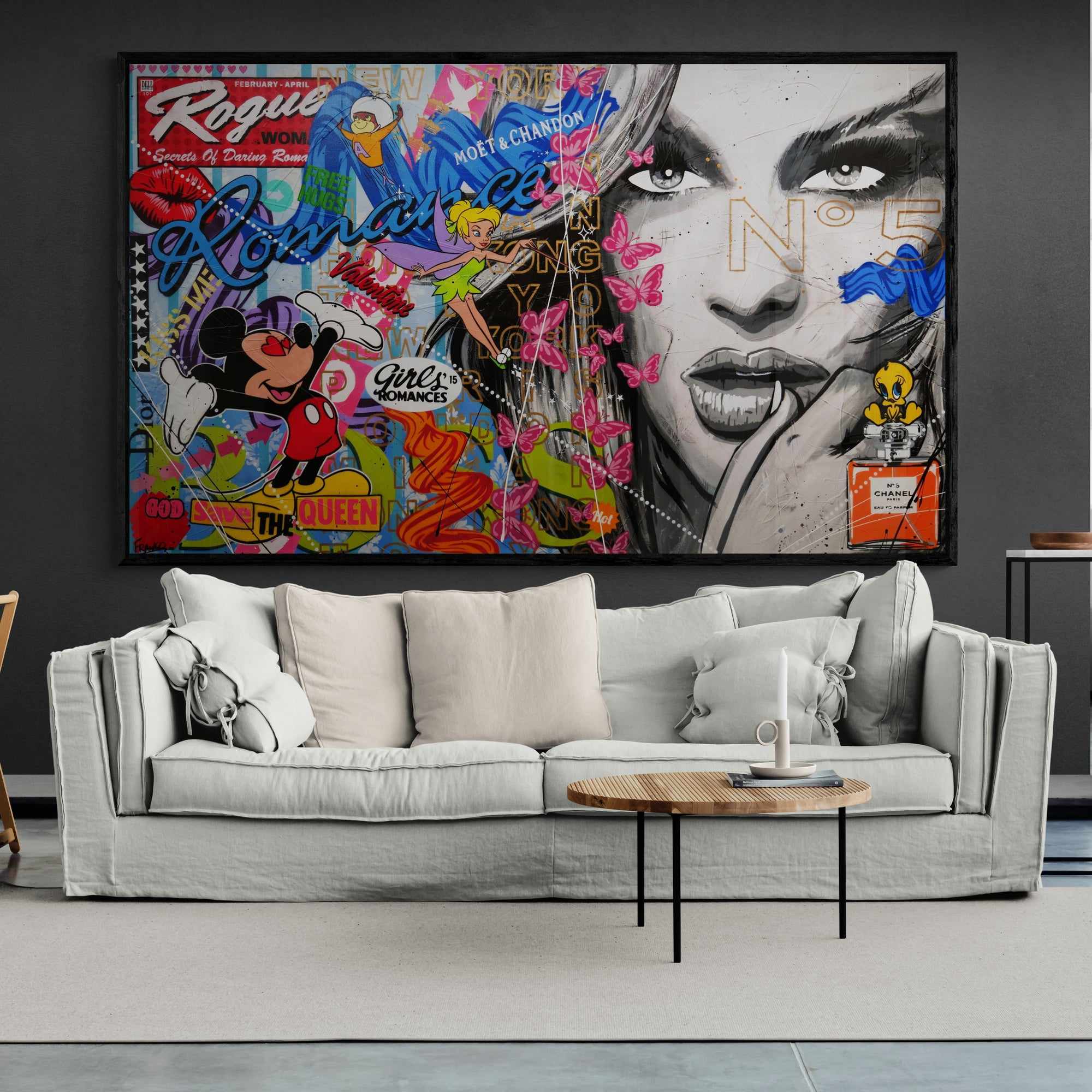 Spell Bound 200cm x 120cm Sexy Woman Textured Urban Pop Art Painting (SOLD)-Urban Pop Art-Franko-[huge]-[Australian]-[best Selling]-Franklin Art Studio