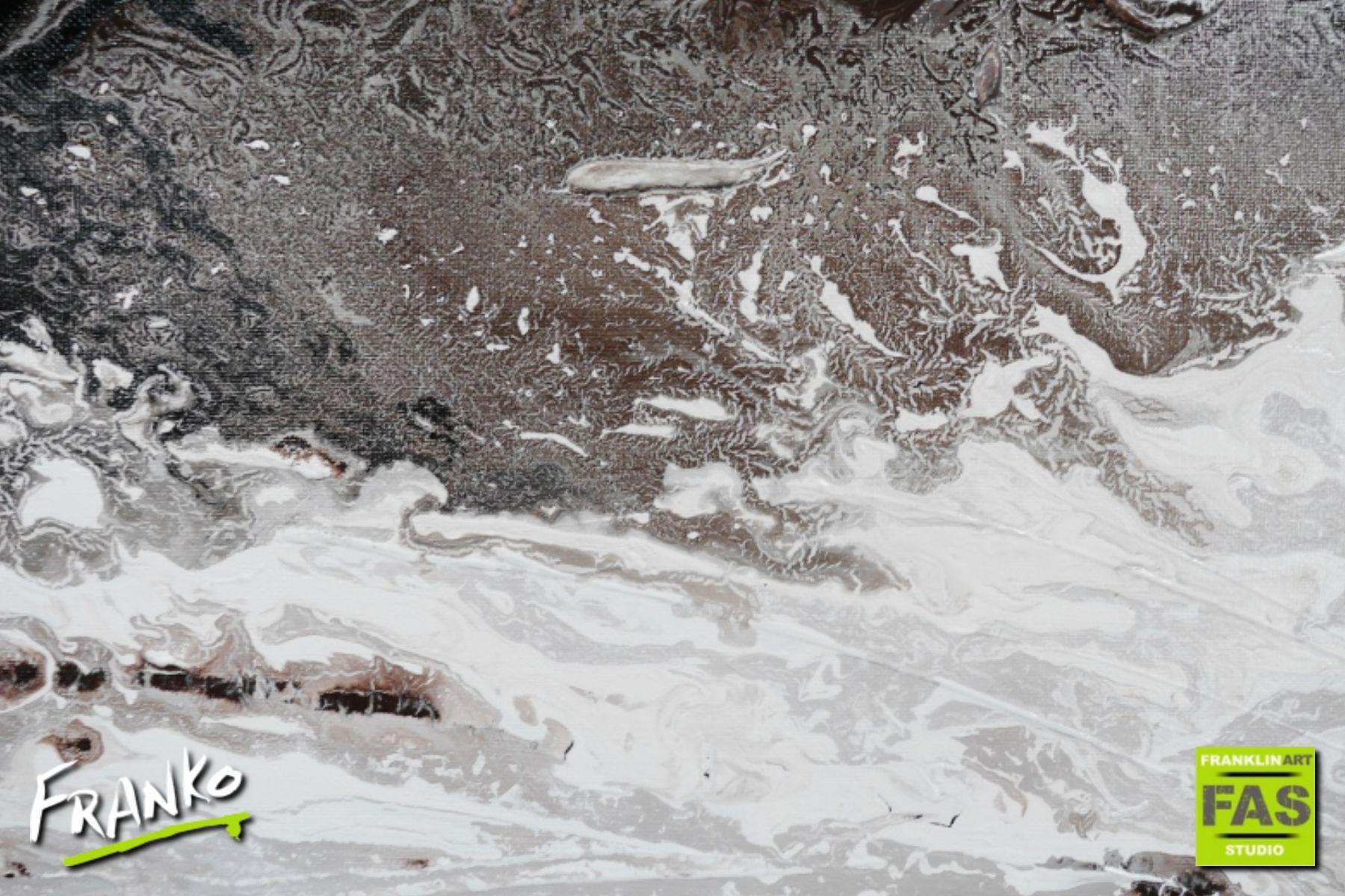 Spirit 160cm x 60cm White Brown Abstract Painting (SOLD)-Abstract-[Franko]-[Artist]-[Australia]-[Painting]-Franklin Art Studio